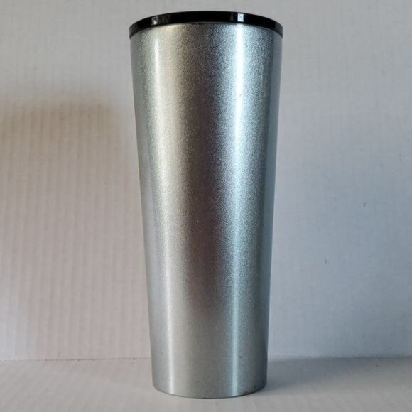 16 Oz Starbucks Metal Cold Travel Tumbler Straw Cup Mug Silver Coffee Tea - Picture 4 of 14